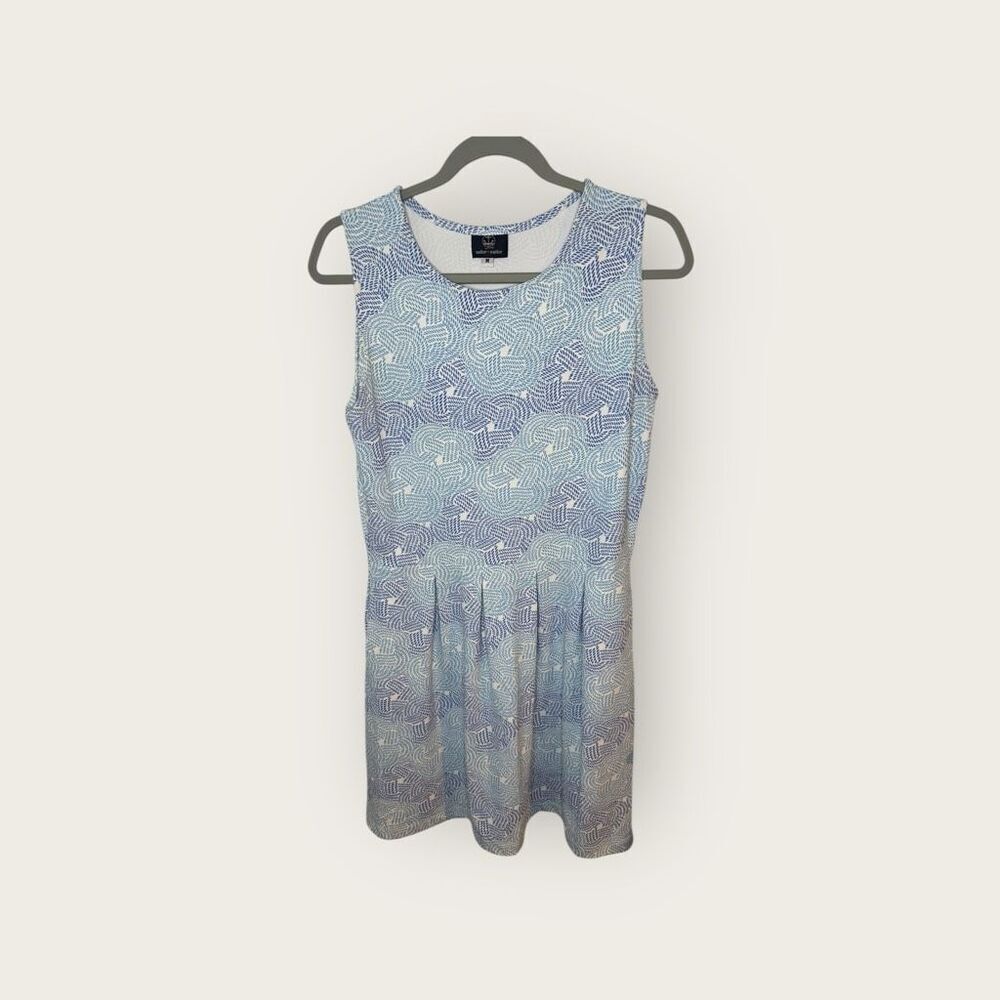 Sailor-Sailor Boardwalk Dress Nautical Rope‎ Knots Blue White Size Medium